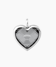 Ciondolo grande a cuore in glass