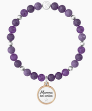Bracciale Kidult Ametista e Ciondolo Mamma Sei Unica