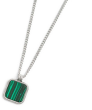 Collana Catena Grumetta con Pendente Quadrato Marlù