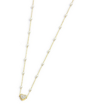 Collana Cuore con Cristalli e Perle Marlù